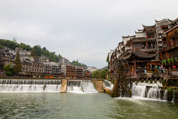 Scenery of phoenix ancient city, xiangxi, China