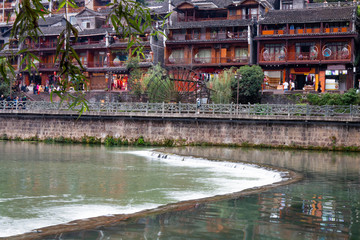 Scenery of phoenix ancient city, xiangxi, China