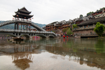 Fototapeta premium Scenery of phoenix ancient city, xiangxi, China