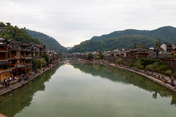 Scenery of phoenix ancient city, xiangxi, China