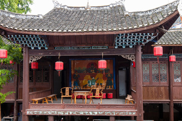 An ancient stage in China