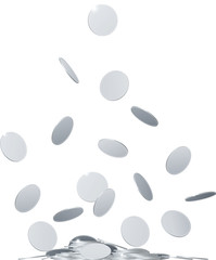 舞い落ちるコイン