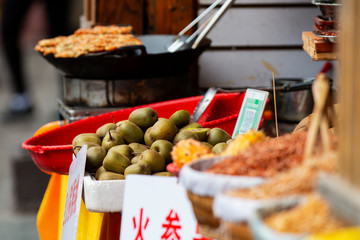 Snacks and local specialties in the scenic area