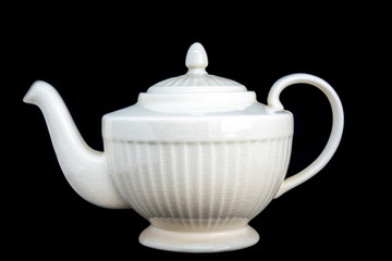  pot ceramic on black background.