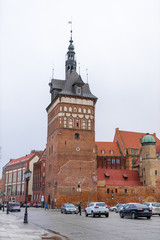 Obraz premium The old town of Gdansk (Gdańsk) in Poland (Polska).