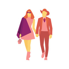 Obraz na płótnie Canvas illustration design template for people walking together