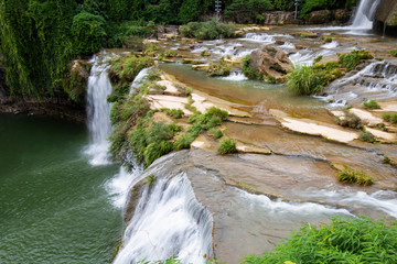 Fototapeta na wymiar Furong waterfall, Xiangxi, China