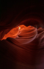 Visitng beautiful slot canyon in Arizona, United States