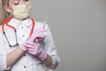 Doctor in personal protective equipment