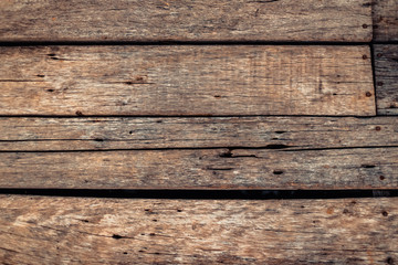 Obraz premium Dark brown wood texture with natural striped pattern background