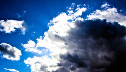 blue sky with clouds