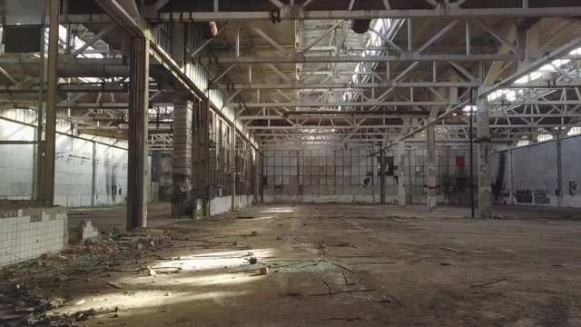 An old abandoned military plant. Chernobyl. Ukraine