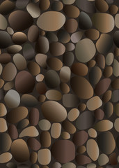 Colorful  stone texture of the cobblestone wall, light stone concrete wall, decoration in the interior and exterior