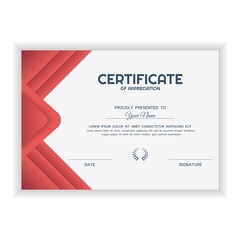Creative Certificate of Appreciation Award Template with gradient color