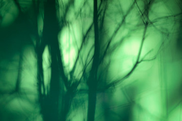 Obraz premium Abstract background created by shadows on a colored facade of a house.