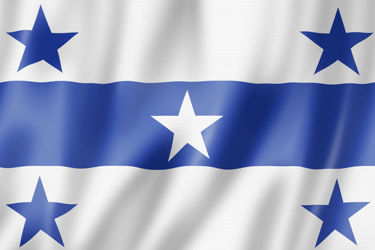 Gambier Islands flag, French Polynesia