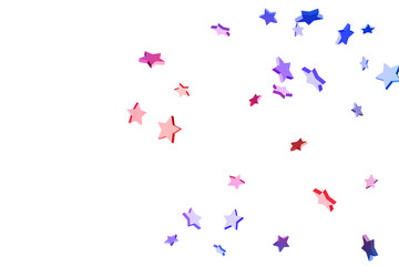 Abstract confetti flying star.