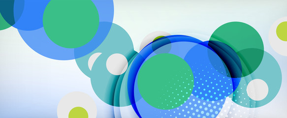 Trendy simple circle abstract background, dynamic motion concept. Vector Illustration For Wallpaper, Banner, Background, Card, Book Illustration, landing page