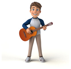 3D cartoon character fun teenager