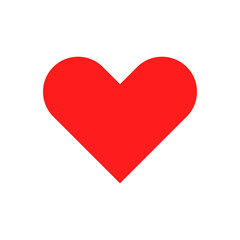 Simple heart icon. Vector illustration.