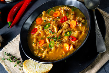Flaczki - tripe soup the Polish way
