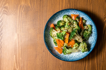 Asian Traditional Food Broccoli with Garlic Sauce