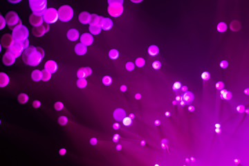 Glowing colored blurred dots. Colored fantasies. Bokeh.