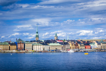 Fototapeta premium Gamla Stan landscape in Stockholm, Sweden