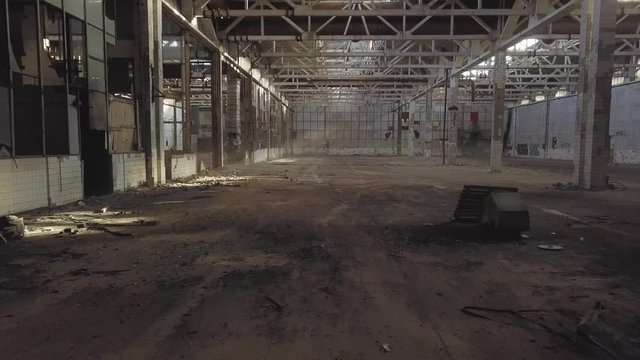 An old abandoned military plant. Chernobyl. Ukraine