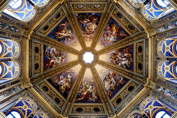 Fototapeta premium Lodi, interno chiesa Incoronata