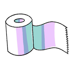 A roll of toilet paper