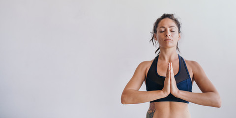 Fototapeta premium Woman practicing mindfulness
