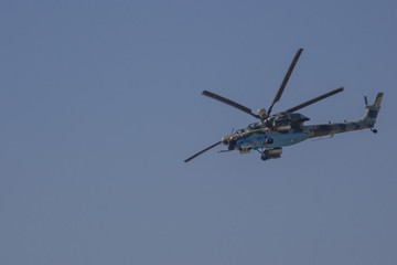 Aerobatics on a Ka-52 Hocum-B helicopter