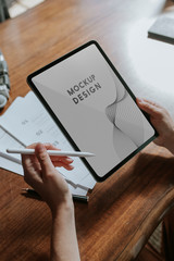 Fototapeta premium Tablet screen mockup