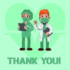 Thank you, doctors! Thank you heroes!