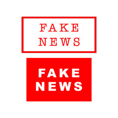 FAKE NEWS vector icon, flat design