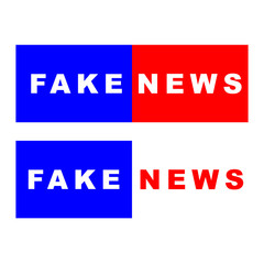 FAKE NEWS vector icon, flat design