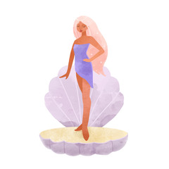 Beautiful vector virgo horoscope zodiac sign. Stock illustration.