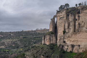 Fototapeta premium Famous Historical Ronda Stone Bridge