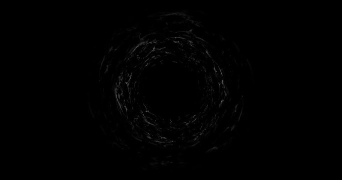 Gold Abstract shockwave dynamic liquid ring explosion with alpha