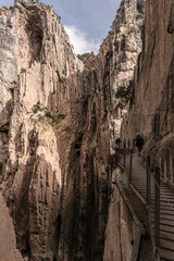 Beautiful Caminito del Rey near Malaga, Spain