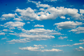 blue sky and clouds