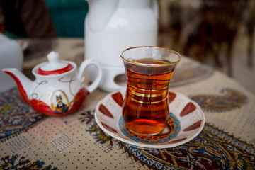 Oriental tea in the city of Kashan