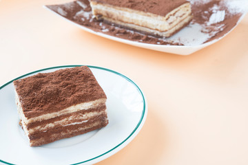 Tiramisu traditional italian dessert