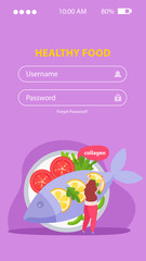 Healthy Food Mobile Background