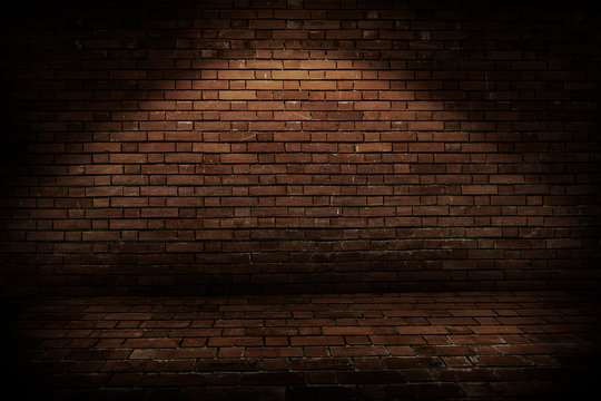 Rustic brick wall background