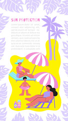 Sun Protection Vertical Banner