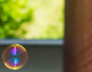 soap bubbles in the shadow