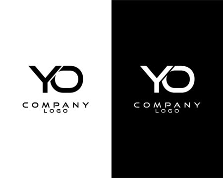 YO, OY modern letter logo design template vector . vector logo for company logo identity