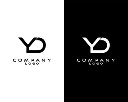 YD, DY modern letter logo design template vector . vector logo for company logo identity